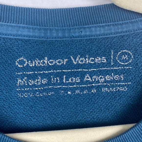 Outdoor Voices Womens Cropped OV Crewneck Sweater Sweatshirt Size Medium - Picture 3 of 4